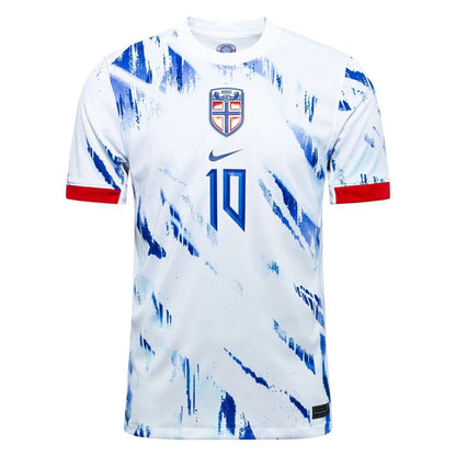 #10 ﾃ賄egaard Norway Away Jersey 2024/2025