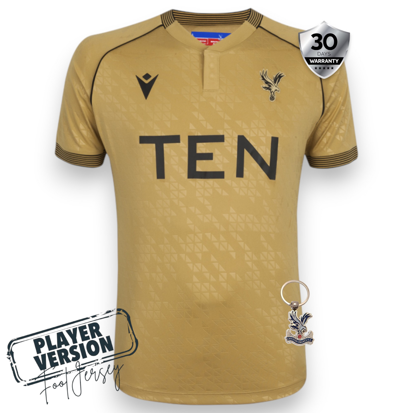 Crystal Palace Player Away Eagle Gold Jersey 2025/26