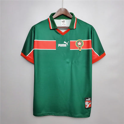 Morocco Away Green Retro Jersey 1998