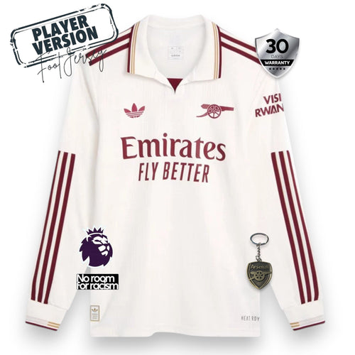 Arsenal Player Third Jersey 2025/26 Long Sleeve